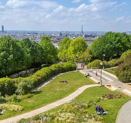 Charming Bright Studio In Menilmontant Parijs Buitenkant foto